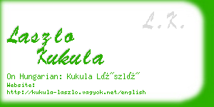 laszlo kukula business card